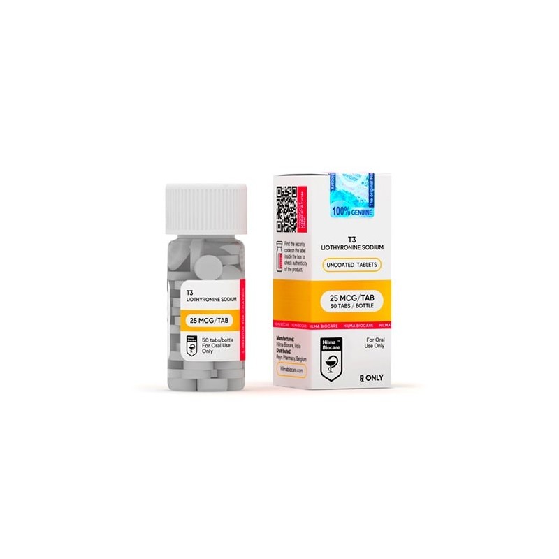 T3-Liothyronine sodium 25 mcg 50 tabs